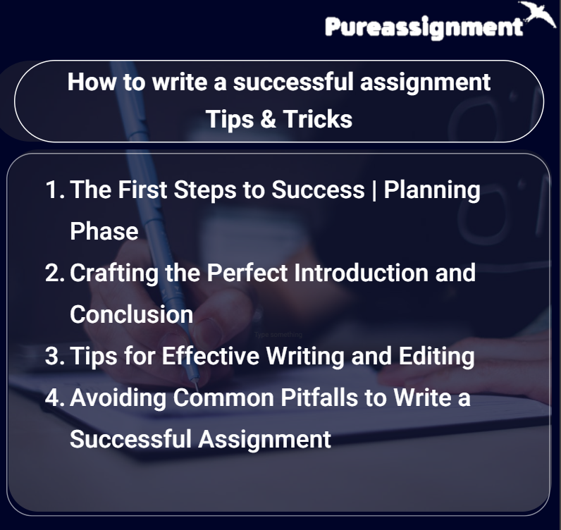 How to write a successful assignment
Tips & Tricks